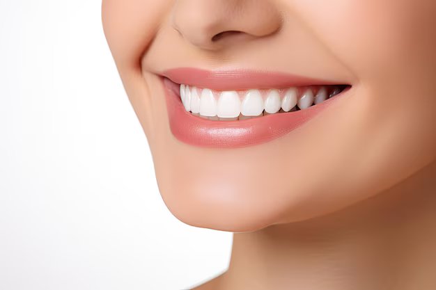 Illustration of healthy, straight teeth